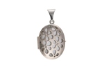 Silver Mother of Pearl Oval Locket